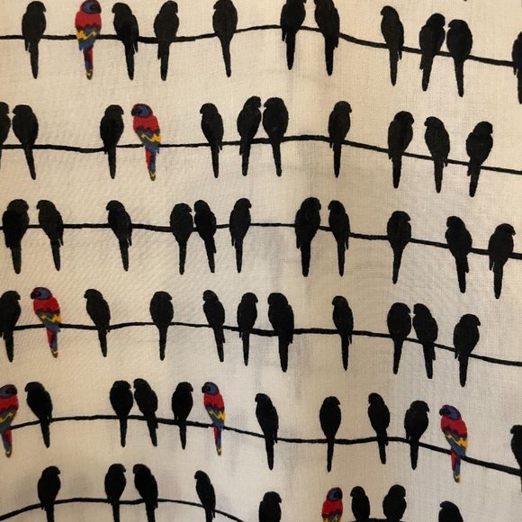 Jane and Delancey White and Black Button Down Shirt - Picture 2 of 4